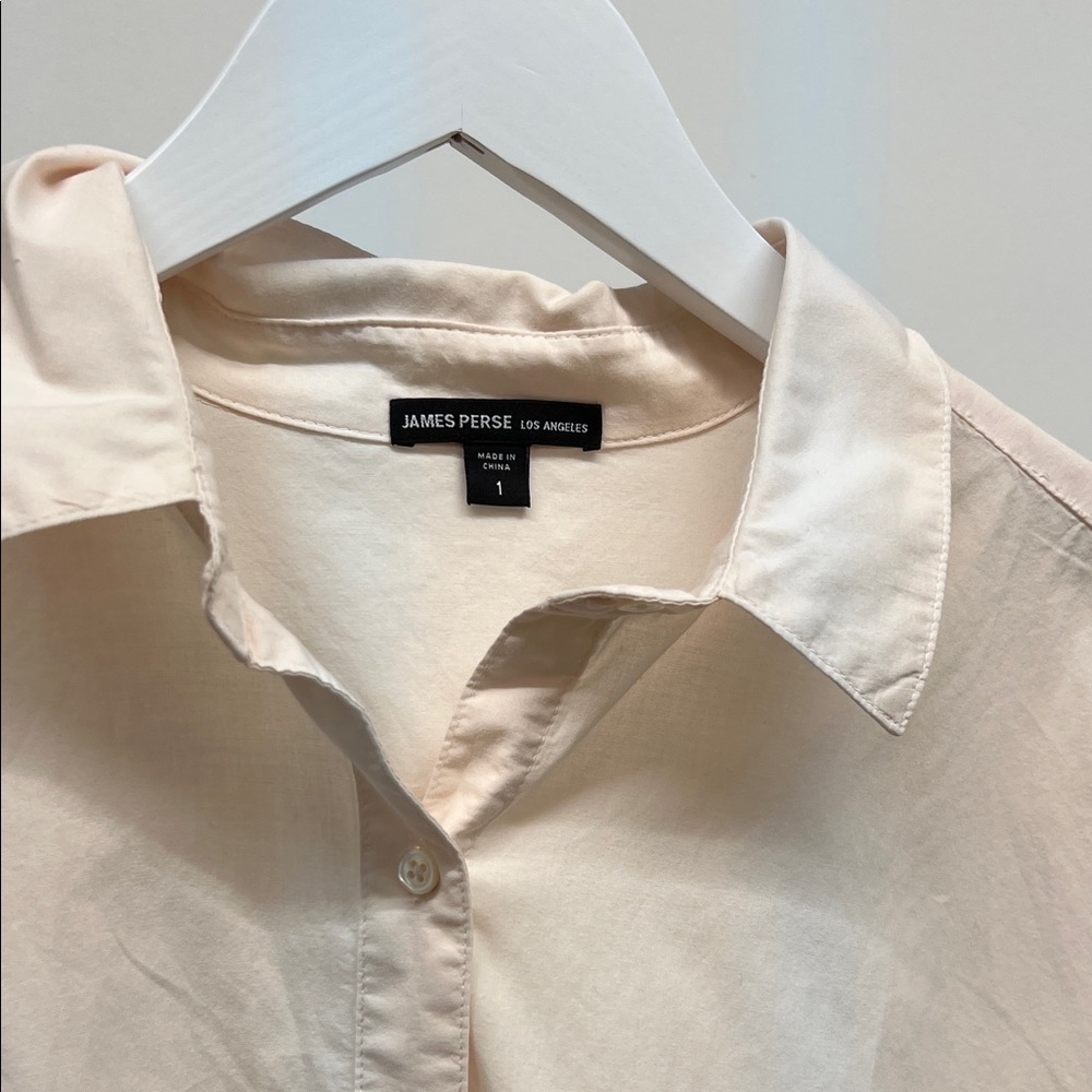James Perse Light Pink Button Up - Picture 2 of 5